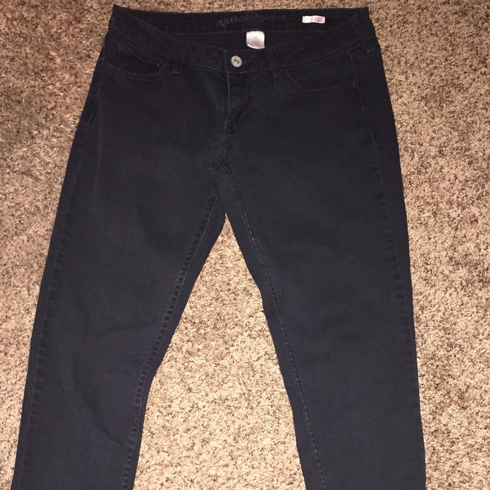 Black denim jeans